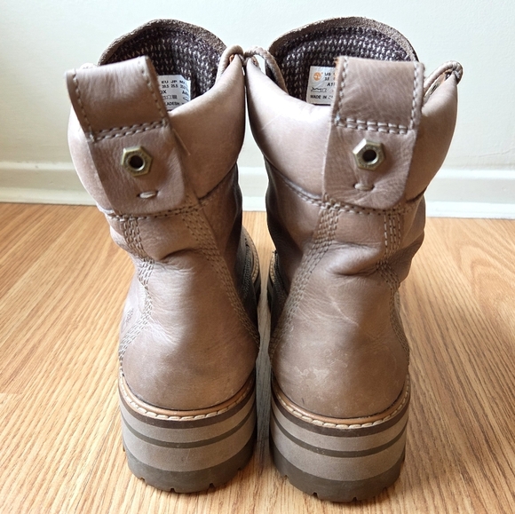 Timberland Women's Courmayeur Valley 6" Ankle Chunky Boot Taupe Gray Size 8.5 - Picture 6 of 14